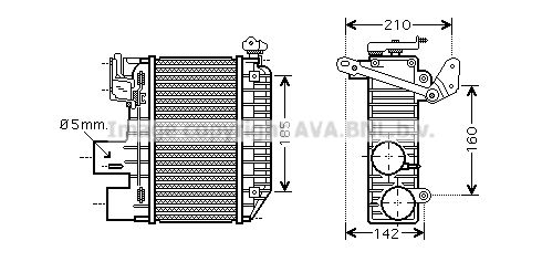 AVA QUALITY COOLING Kompressoriõhu radiaator TO4365